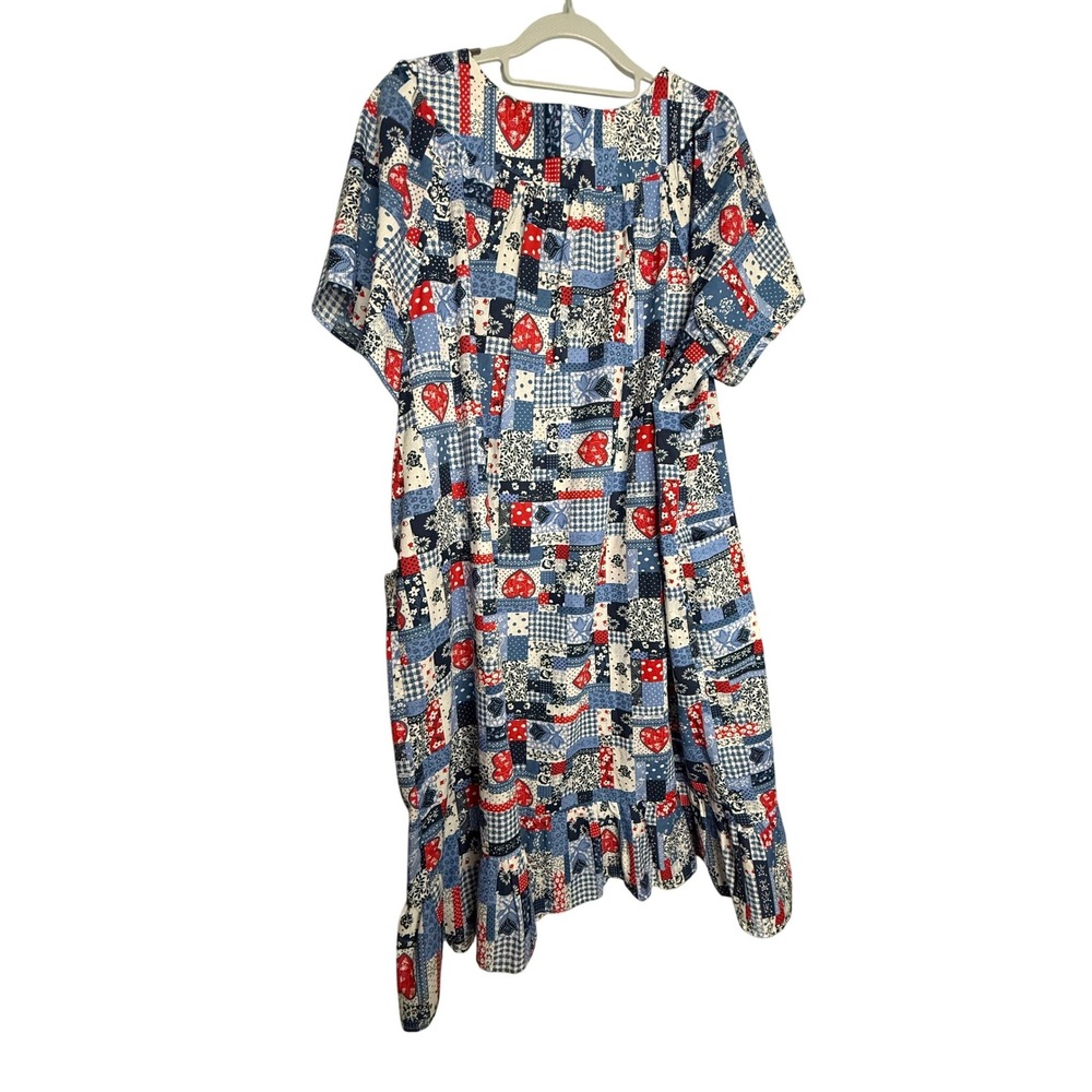 Vintage Anthony Richards Patchwork Nightgown Cott… - image 6